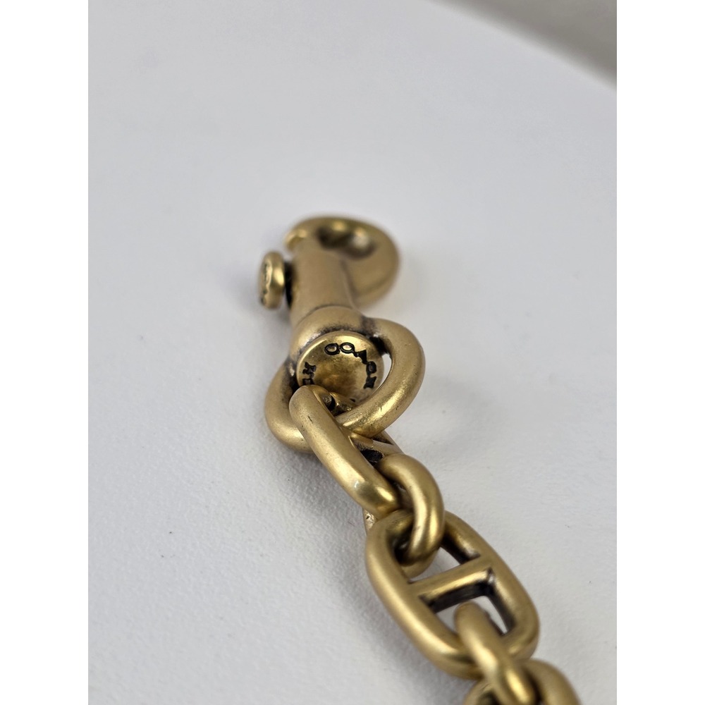 Coach Beat Brass Anchor Link Handbag Chain Strap with Dogleash Clips 15.5 Inch - Picture 4 of 6